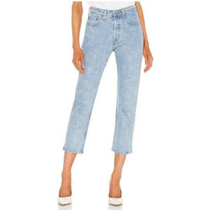 Levi's 501 Crop Jeans Light Wash Tango Surge Women's Size 29